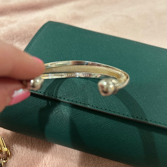 Tiffany & Co Polished Sterling Silver And Mesh Twist Cuff Bracelet 37.5 Grams - Picture 7 of 10